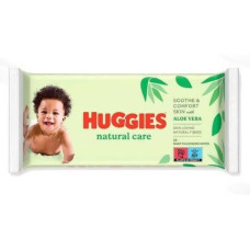 Дитячі вологі серветки Huggies Natural Care 56 шт. 