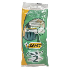 Станки для гоління одноразові Bic 5шт Комфорт 2 леза (темно зелені)