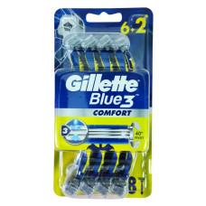 Станки для гоління Gillette Blue 3  6+2шт 