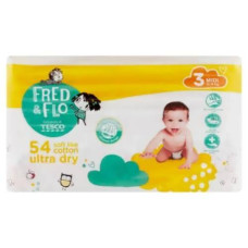 2/Підгузники дитячі Fred&Flo Ultra Dry №3 54шт