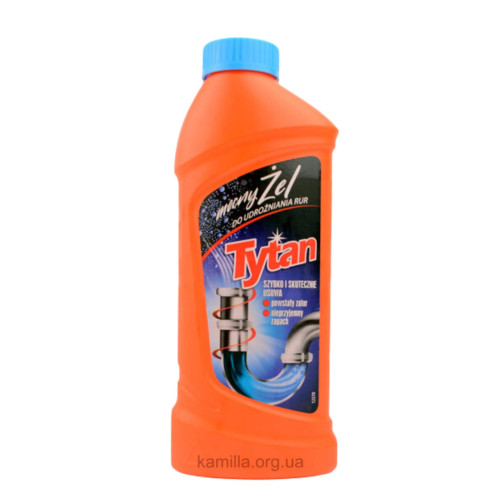 Гель для прочистки труб Tytan 0,5 л.