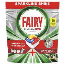 Таблетки для посудомийних машин Fairy Платінум 19шт