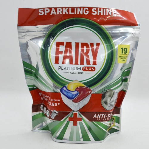 Таблетки для посудомийних машин Fairy Платінум 19шт