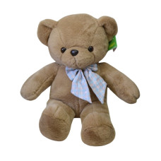 Ведмідь плюшевий старий друг з бантом В-110
