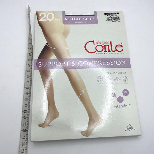 Колготи жіночі CONTE Актів Софт 20ден р.4 Мокка