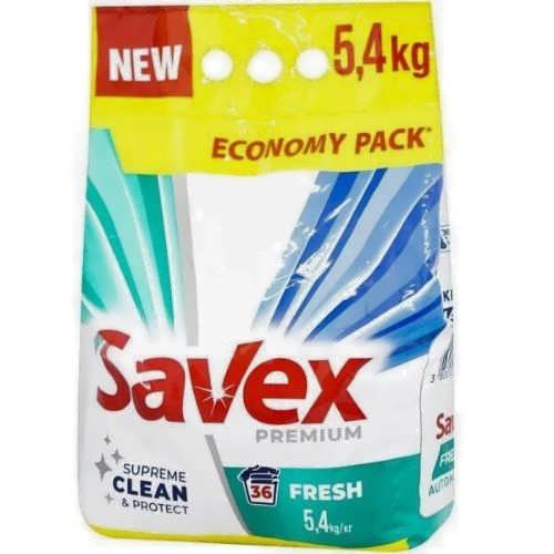 Пральний порошок Savex Fresh Premium 5,4 кг.