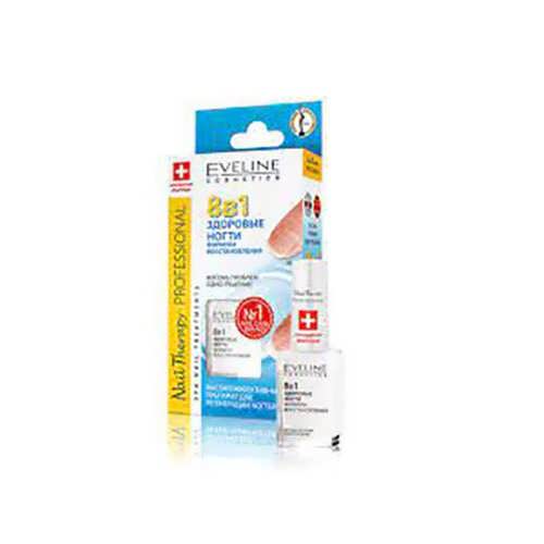 Лак для відновлення нігтів Eveline Nail Therapy Professional 8 в 1 12 мл.