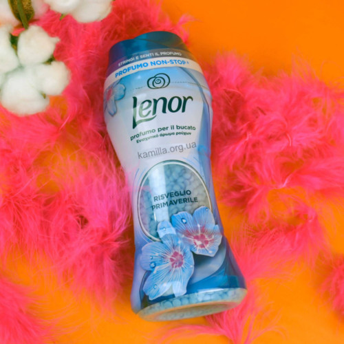 Гранули ополіскувач для одягу Lenor Синя квітка 210 г. 