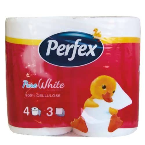 Туалетний папір Perfex Pure White 3 шари 4 шт. 