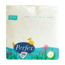 Cерветки для столу Perfex 33х33 Білі 100 шт.
