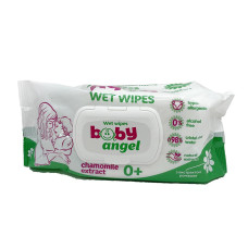 Вологі серветки Baby Angel 120шт Ромашка