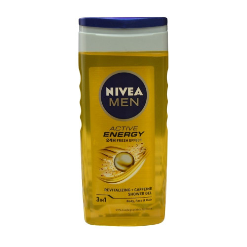 Чоловічий гель для душу Nivea 250мл Boost
