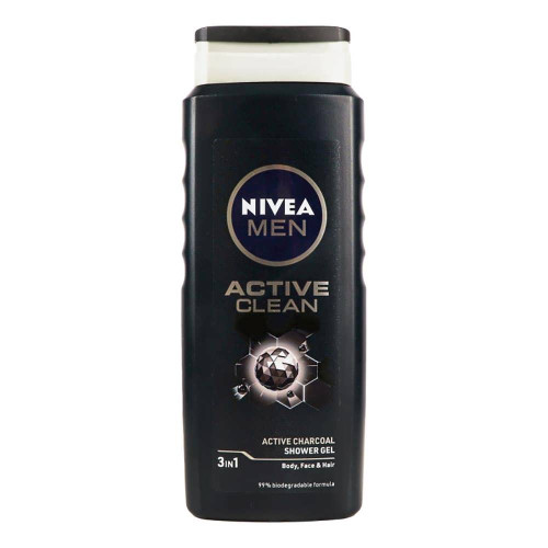 Чоловічий гель для душу Nivea Сила вугілля 500 мл. 
