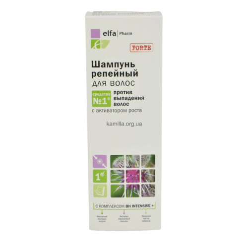Шампунь для волосся Elfa Pharm Реп'яховий 200 мл.