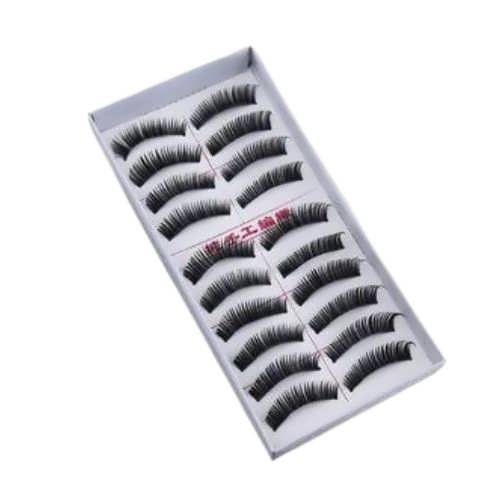 Вії накладні суцільні 1пара СЕРЕДНІ 10пар/коробка 