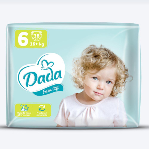 Підгузники дитячі Dada Extra Soft №6 16+ 38 шт.