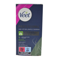 Воскові смужки для депіляції Veet 12шт для сухої шкіри Алоє