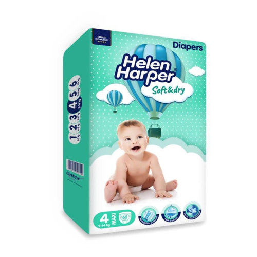 Підгузники дитячі Helen Harper №4 62шт 9-14кг 