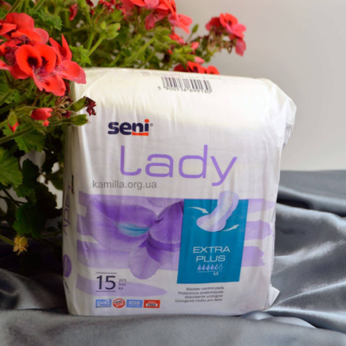 Урологічні прокладки Seni Lady Extra Plus 4,5 каплі 15 шт