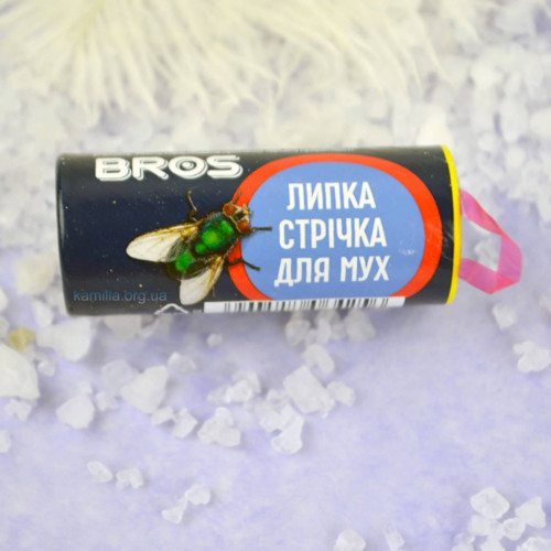 Липуча стрічка Bros від мух 1 шт.