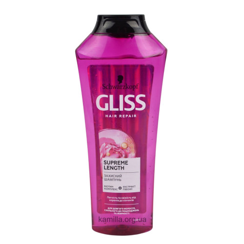 Шампунь для волосся Gliss Supreme Length 400 мл.