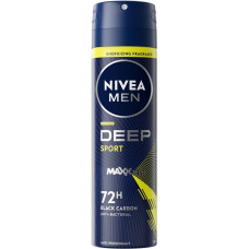 Чоловічий дезодорант спрей Nivea 150мл Чорний - діп спорт