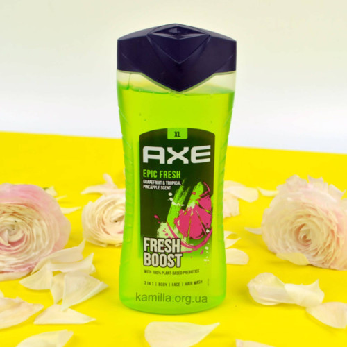 Чоловічий гель для душу Axe Fresh Boost Epic Fresh 400 мл.