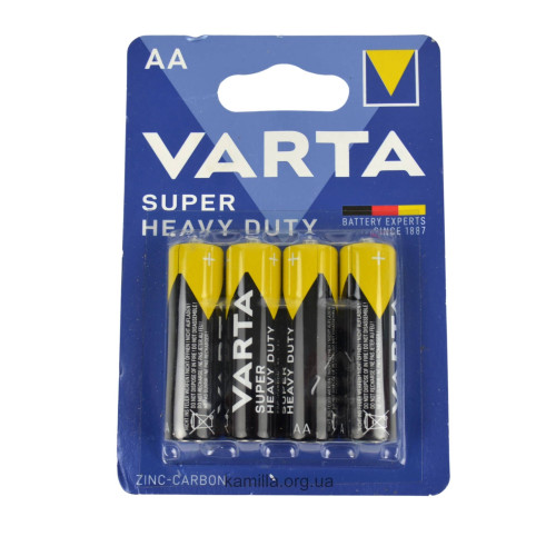 Батарейки AA Varta Super Heavy Duty 4 шт. 