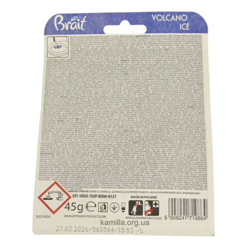 Блок для унітазу Brait Color Splash Volcano Ice 1 шт.