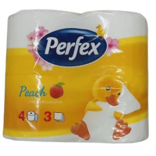 Туалетний папір Perfex Deluxe 4 шт Персик 3 шари