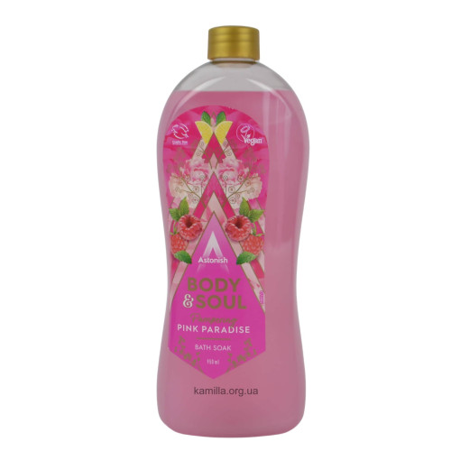 Гель-піна для ванни Astonish Body & Soul Pampering Pink Paradise 950 мл.