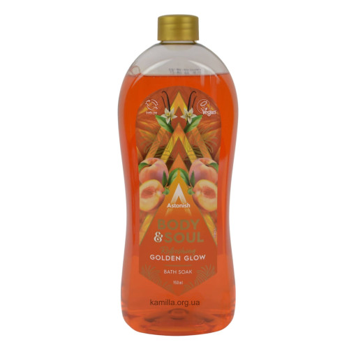 Гель-піна для ванни Astonish Body & Soul Refreshing Golden Glow 950 мл.