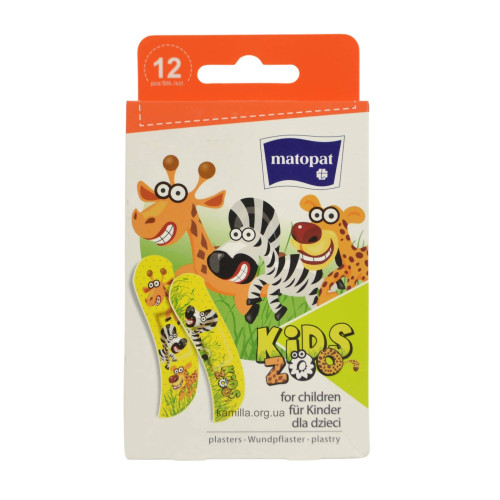 Hабір пластирів Matopat Zoo Kids 12 шт.