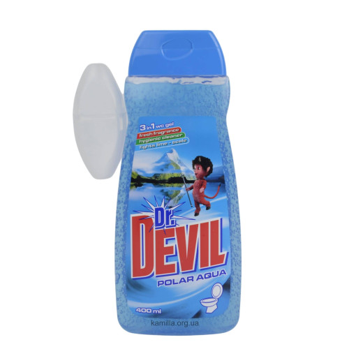Гель з корзинкою для унітазу Dr. Devil Полярна Вода 400 мл. 