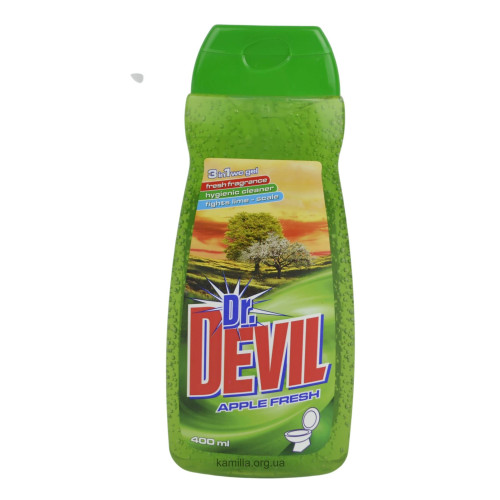 Гель з корзинкою для унітазу Dr. Devil Яблуко 400 мл. 
