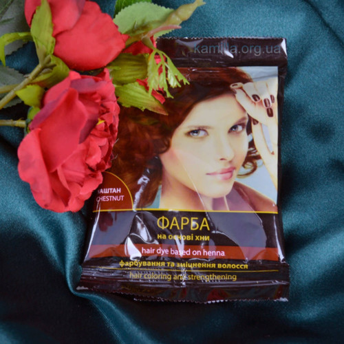 Фарба на основі хни Jharna Cosmetics Каштан 25 г