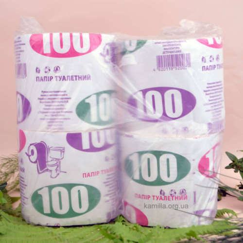 Туалетний папір 100 4 шт. 