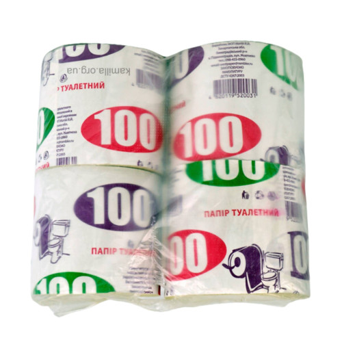 Туалетний папір 100 4 шт. 