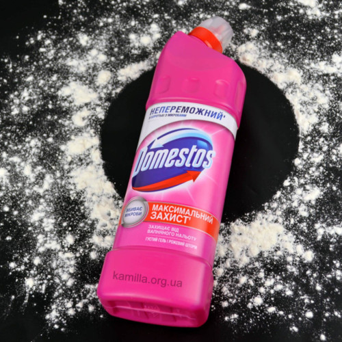 Засіб для чистки унітазу Domestos Рожевий шторм 1 л.