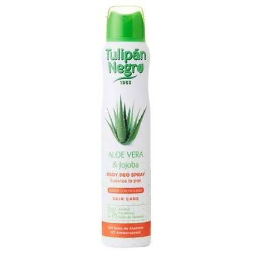 Дезодорант-спрей Tulipan Negro Body Deo Spray Алоэ вера и жожоба, женский, 200 мл