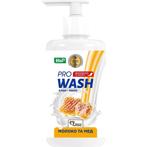 Pідке мило Pro Wash Молоко та мед 470 мл. 