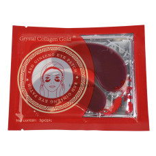 Патчі під очі Grystal Collagen Gold Червоні 6 г.