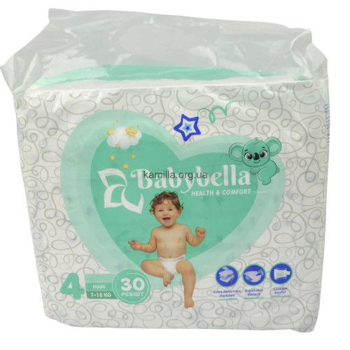 Підгузники дитячі Baby Bella №4 7-18 кг 30 шт.