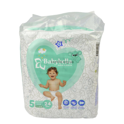 Підгузники дитячі Baby Bella №5 11-18 кг 24 шт.