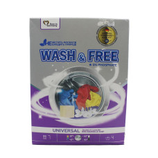 Пральний порошок WASH & FREE 400г Лаванда з марсельським милом 