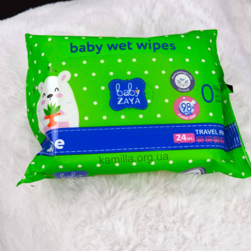 Вологі серветки Baby Zaya Aloe 24 шт