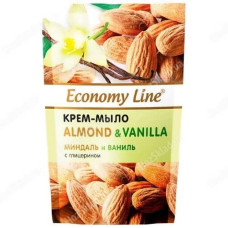 Рідке мило Economy Line 460г Мигдаль та ваніль (дойпак)
