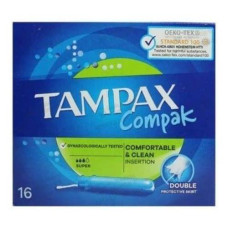 Тампони Тампакс Компак Супер (Tampax Compak Super) з аплікатором 16 шт,