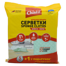 Серветка целюлозна Chistoм 5+1шт Блиск