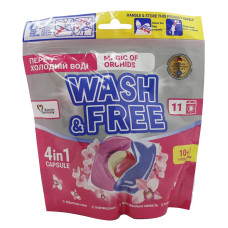 Капсули для прання Wash & Free 11шт Магія Орхідеї